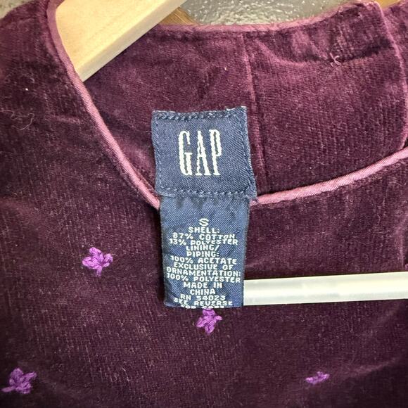 Vintage Gap kids  girls jumpsuit dress purple size small - Picture 2 of 4